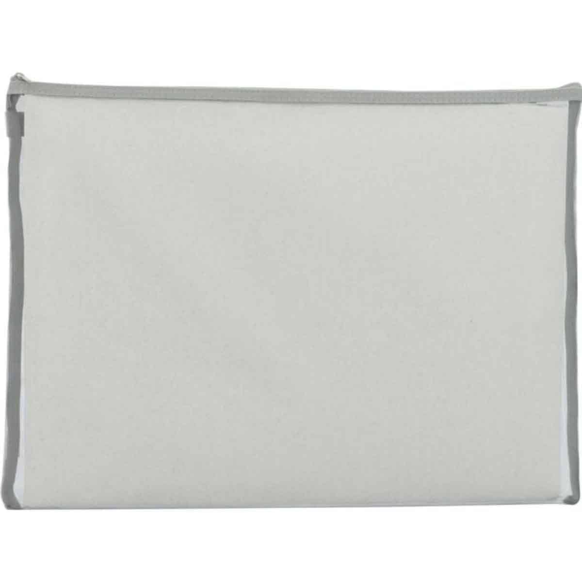 Roco RQ-8753GRY Grey A4 Topload Opening Document Pouch