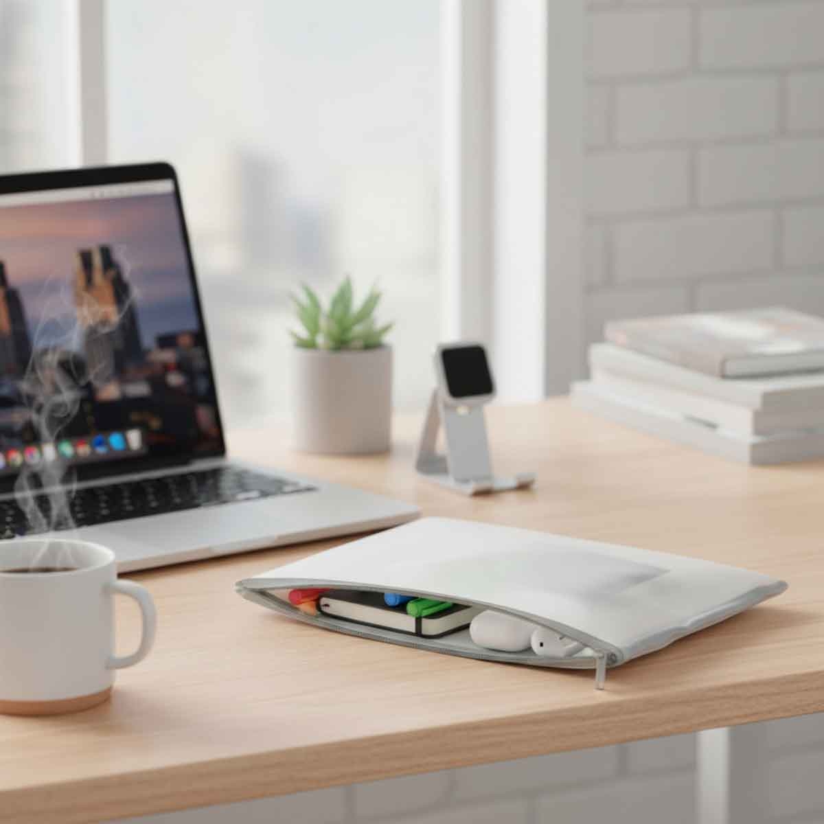 Roco Grey A5 Topload Opening Document Pouch