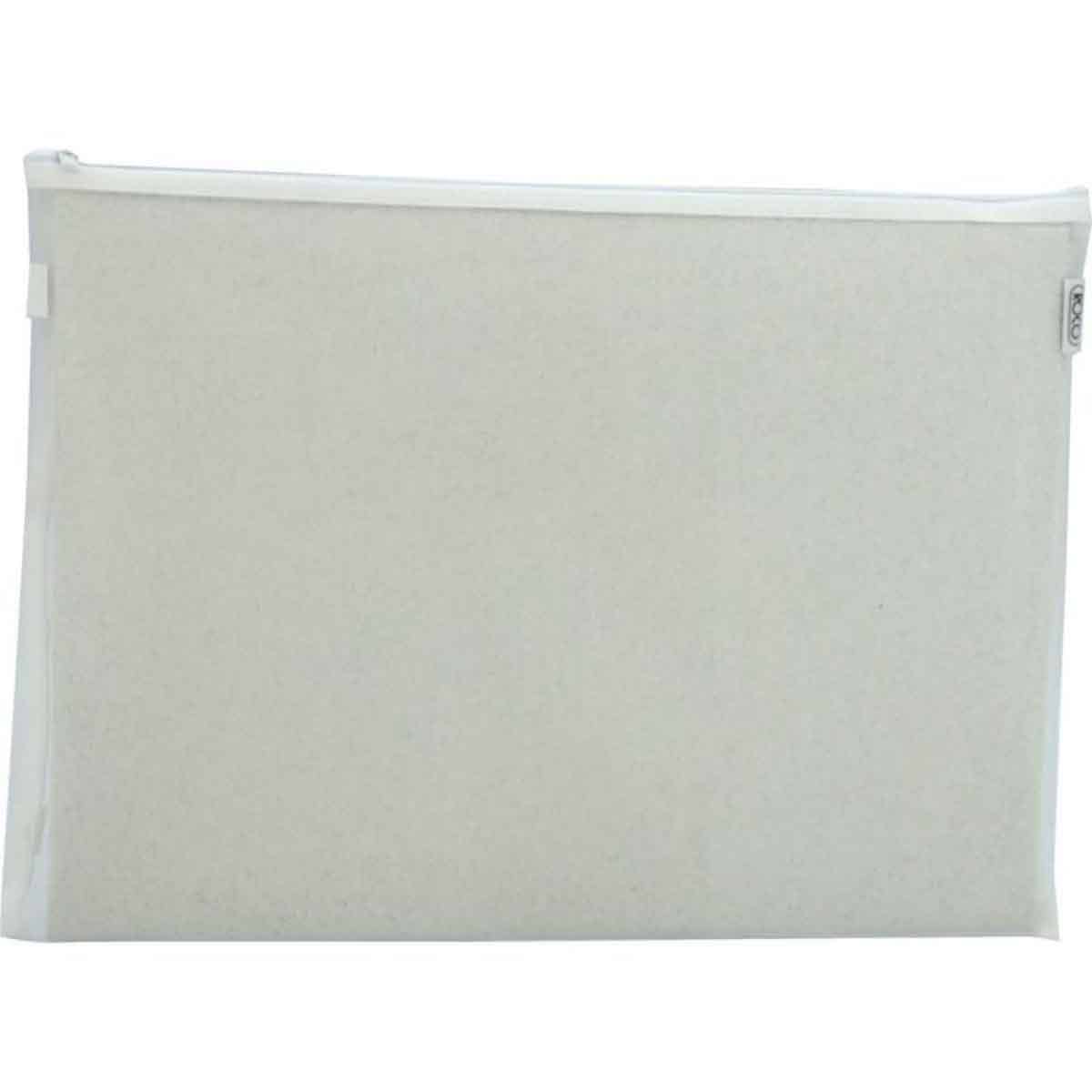 Roco White A5 Topload Opening Document Pouch