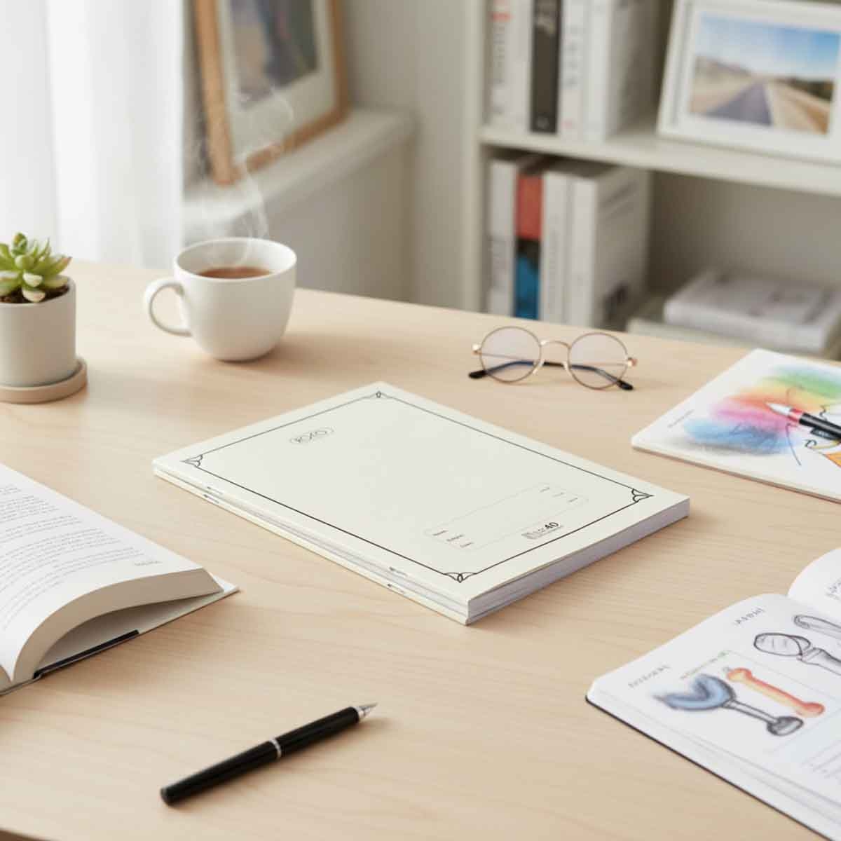 روكو دفاتر تمارين إنجليزي مسطر مزدوج 6.3 × 8.6 انش عدد 40 ورقة مجموعة 5 قطع