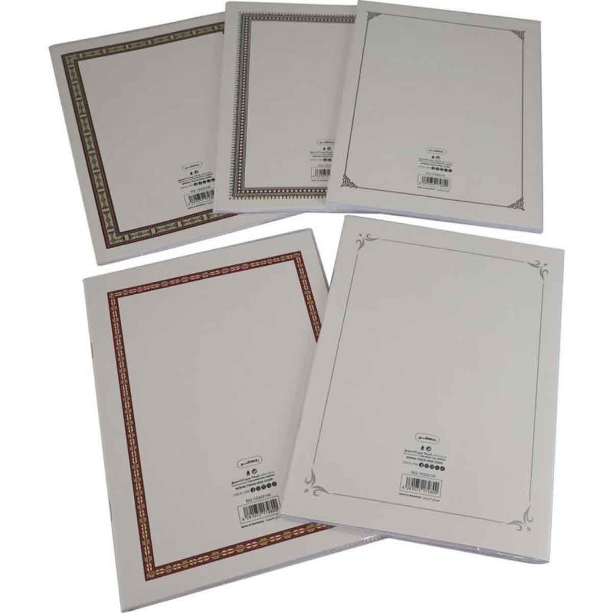 روكو دفاتر تمارين عربي مسطر مفرد 6.3 × 8.6 انش عدد 40 ورقة مجموعة 5 قطع