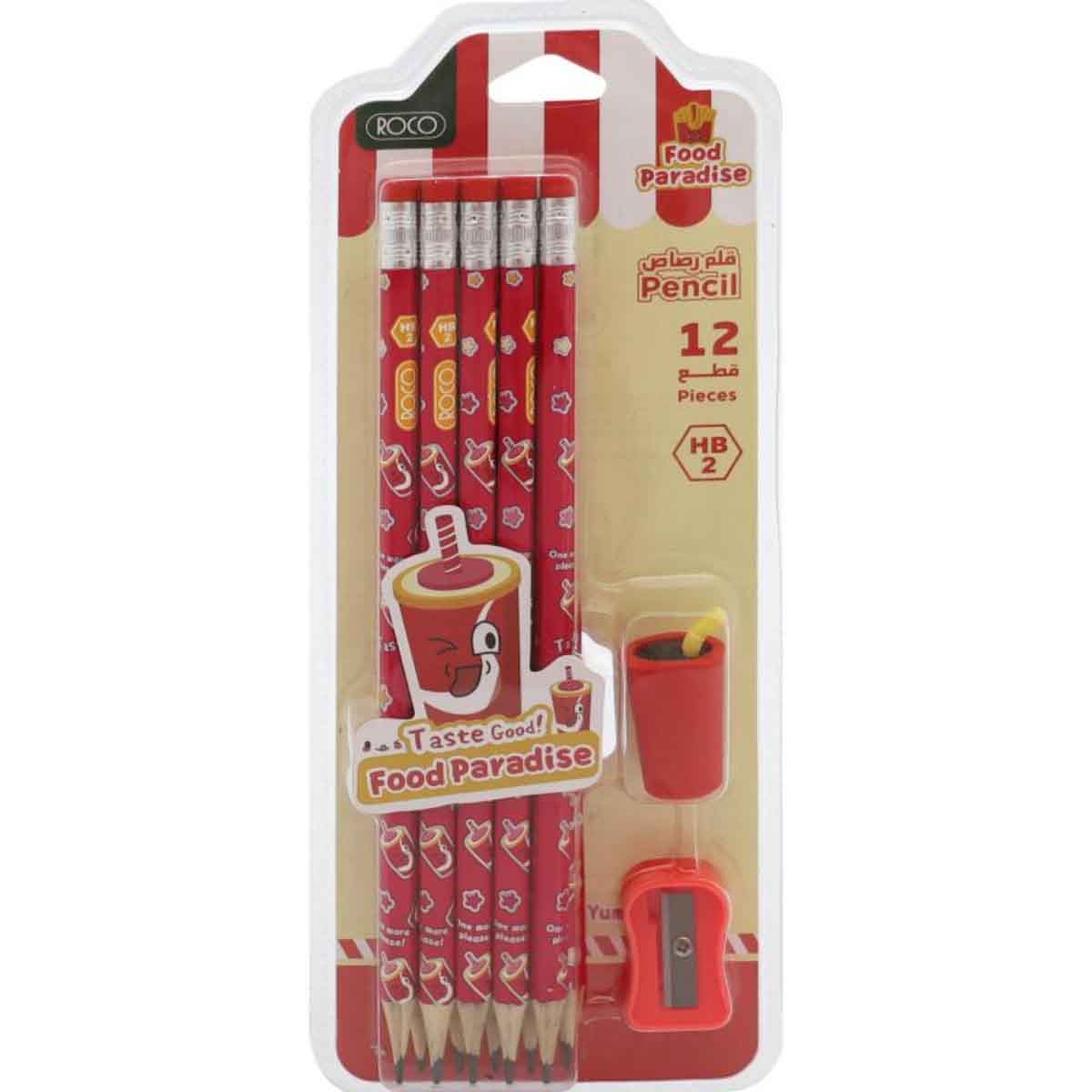 Roco 12-Piece Fast Food Assorted Stationery Set