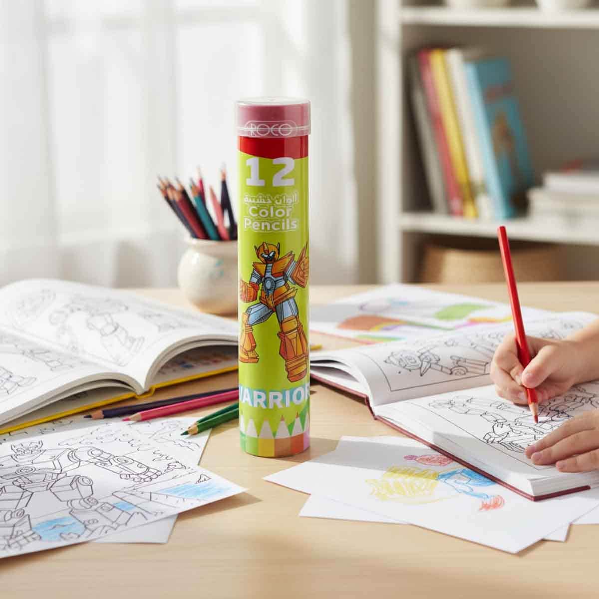 Roco 12-Piece Galaxy Warrior Assorted Color Pencil Set