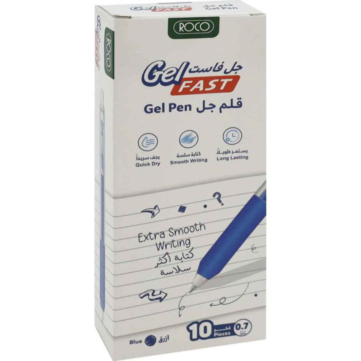Roco Blue 10-Piece 0.7mm Nib Ballpoint Pen Set