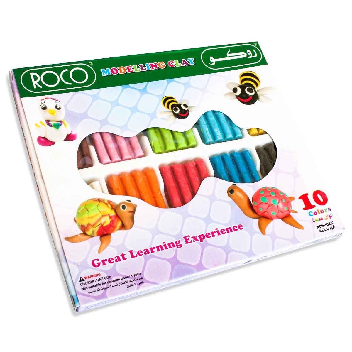 Roco 10-Piece Great Learning Experience Assorted Modelling Clay Set