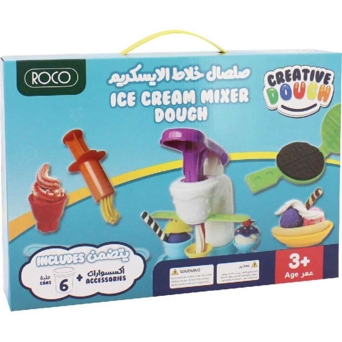 Roco Ice Cream Mixer Modelling Dough & Accessory Kit Unisex, 3-4 Years