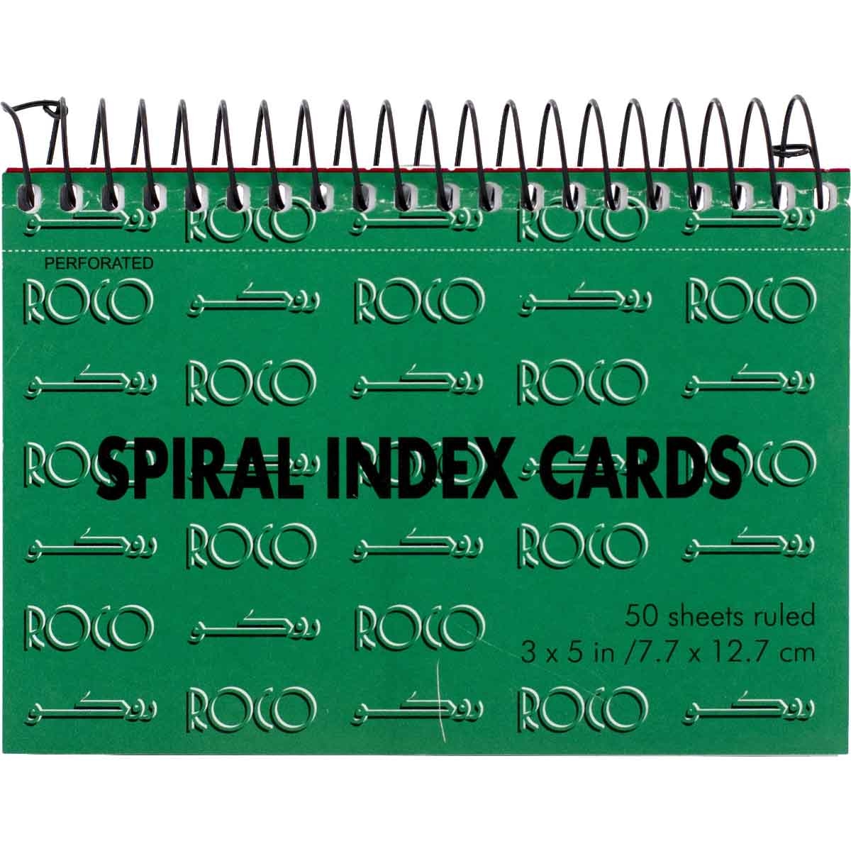 Roco White 3" x 5" Index Cards