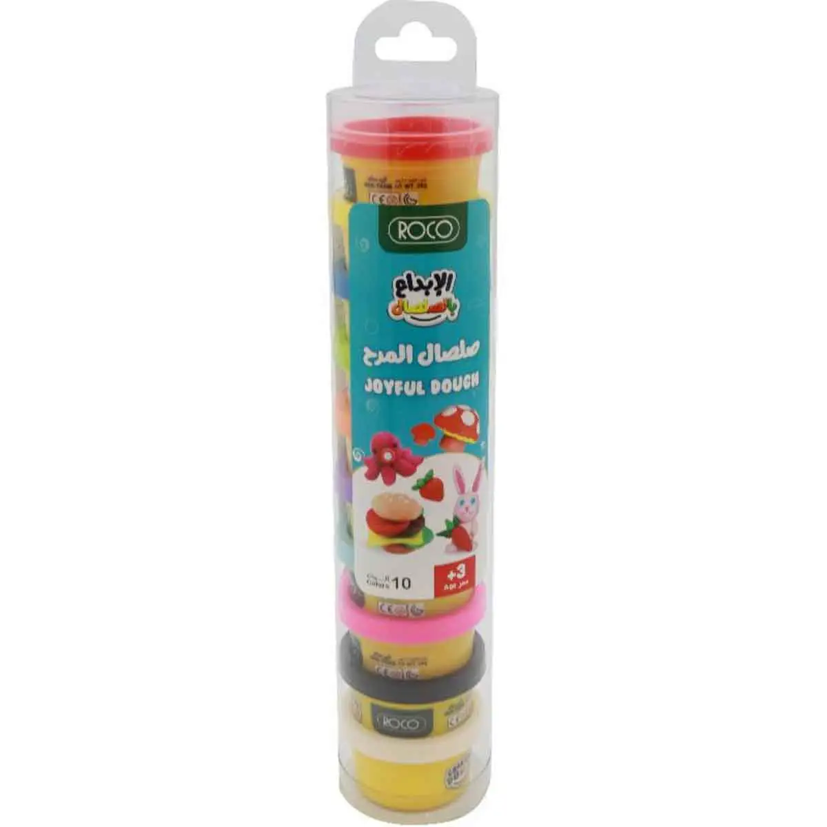 Roco 10-Piece 1oz Joyful Dough Activity Dough Pack Unisex, 3-4 Years