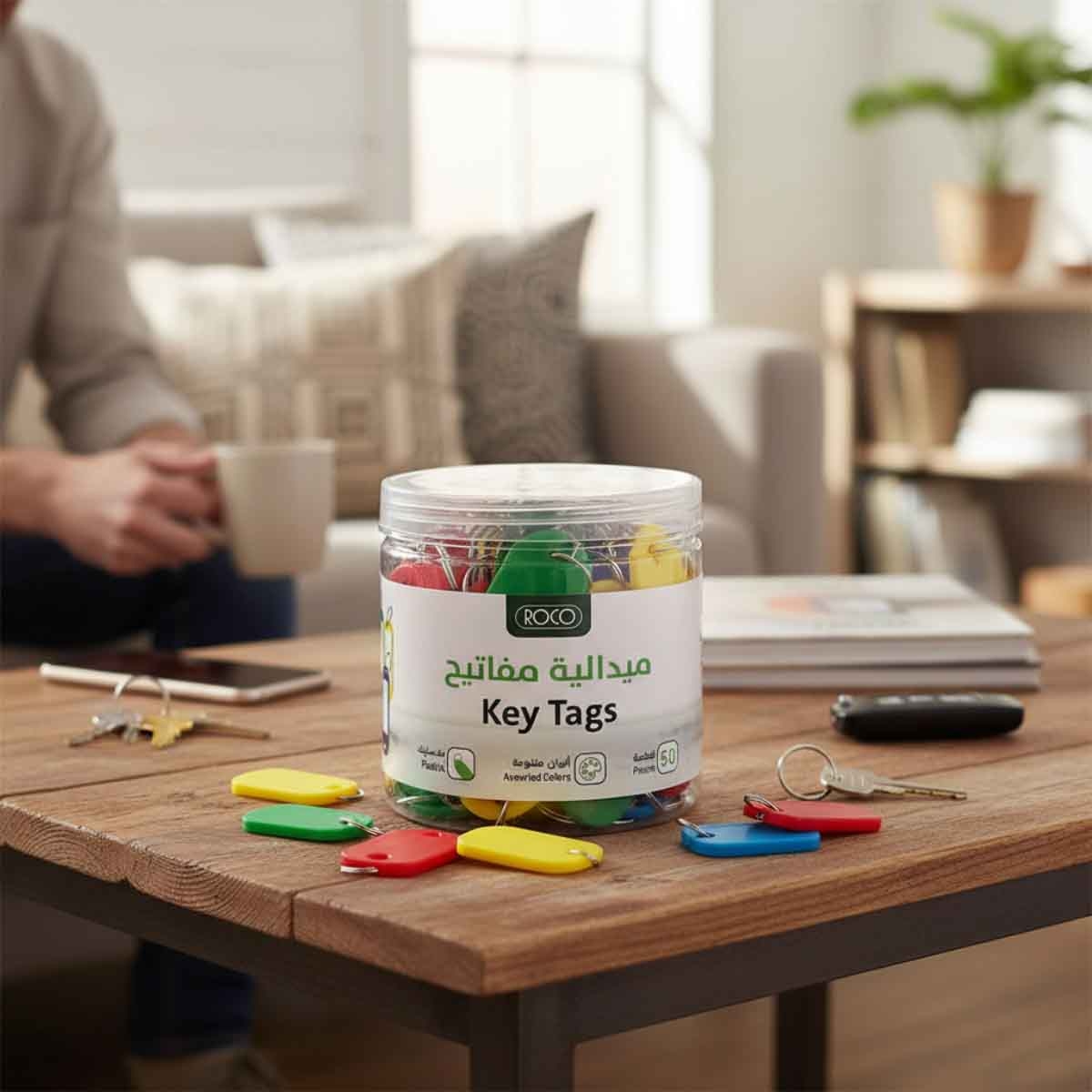 Roco Plastic Assorted Key Tags