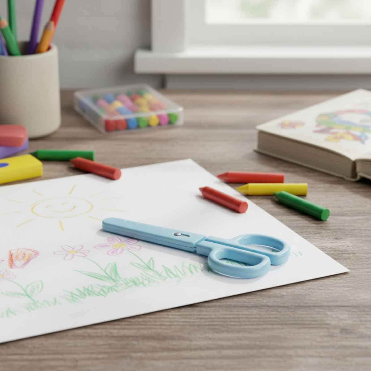 Roco Blue 5.25" Either Hand Kids Scissors