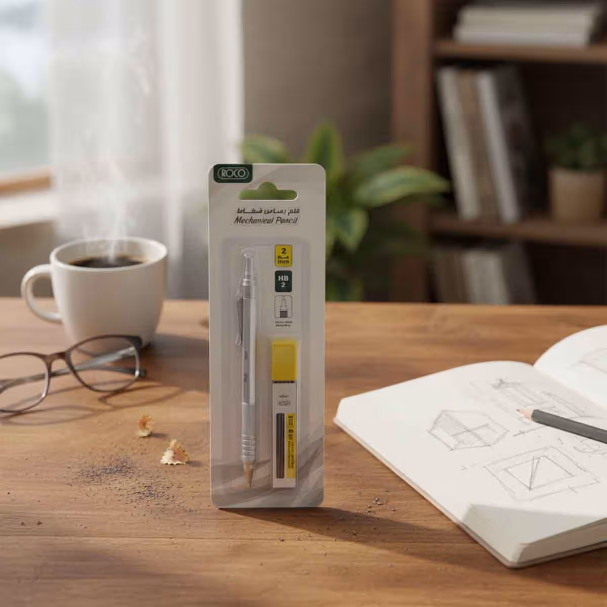 Roco 2mm Mechanical Pencil with Eraser