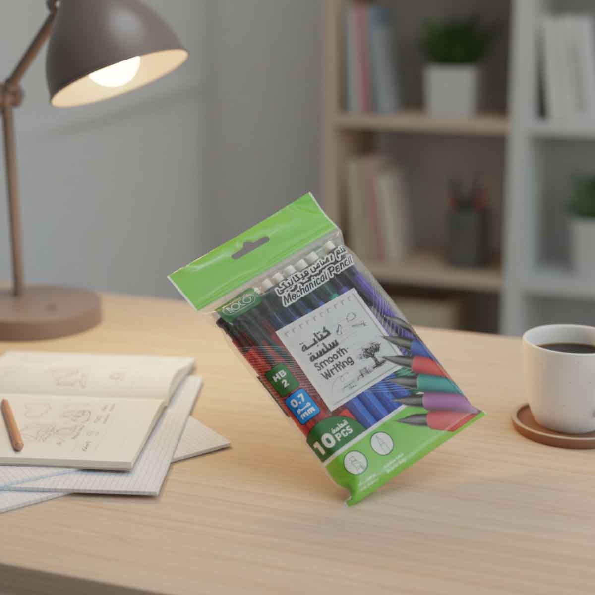 Roco 10-Piece 0.7mm HB Mechanical Pencil Set