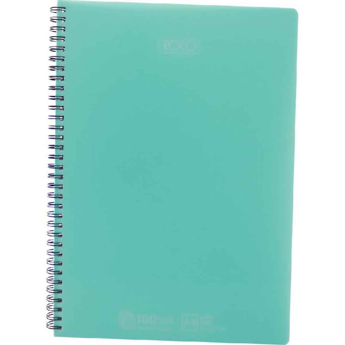 Roco Aqua 100-Sheets A4 Double Ruled English Notebook