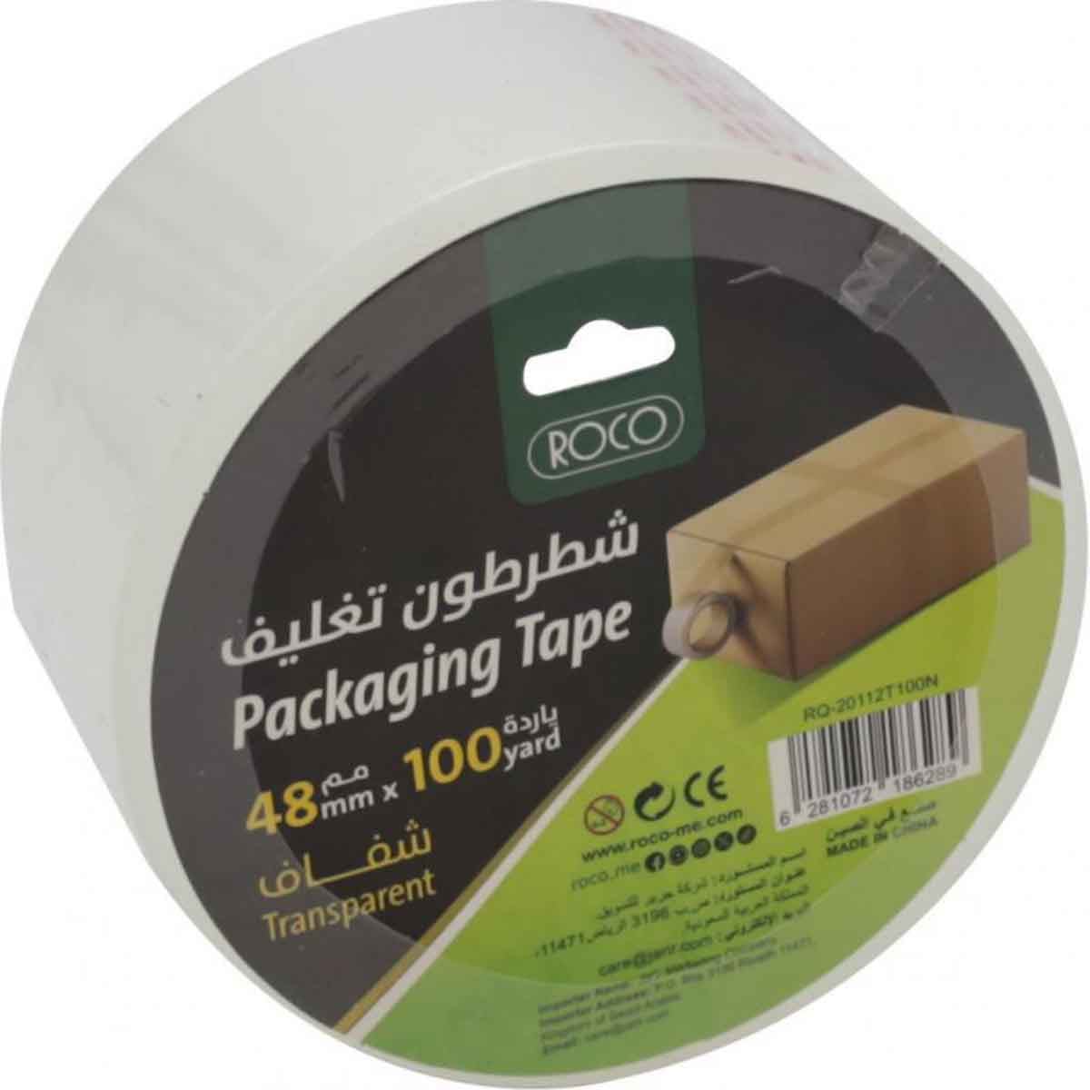Roco 1.88" x 100yd Clear Packaging Tape