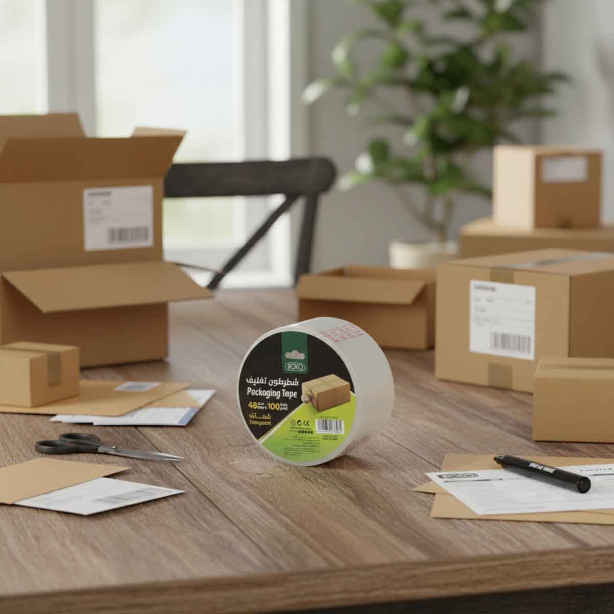 روكو شريط تغليف شفاف 1.88 × 100 ياردة