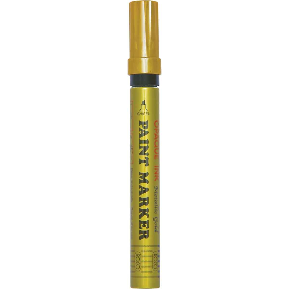 Roco Gold 4mm Chisel Tip Paint Marker