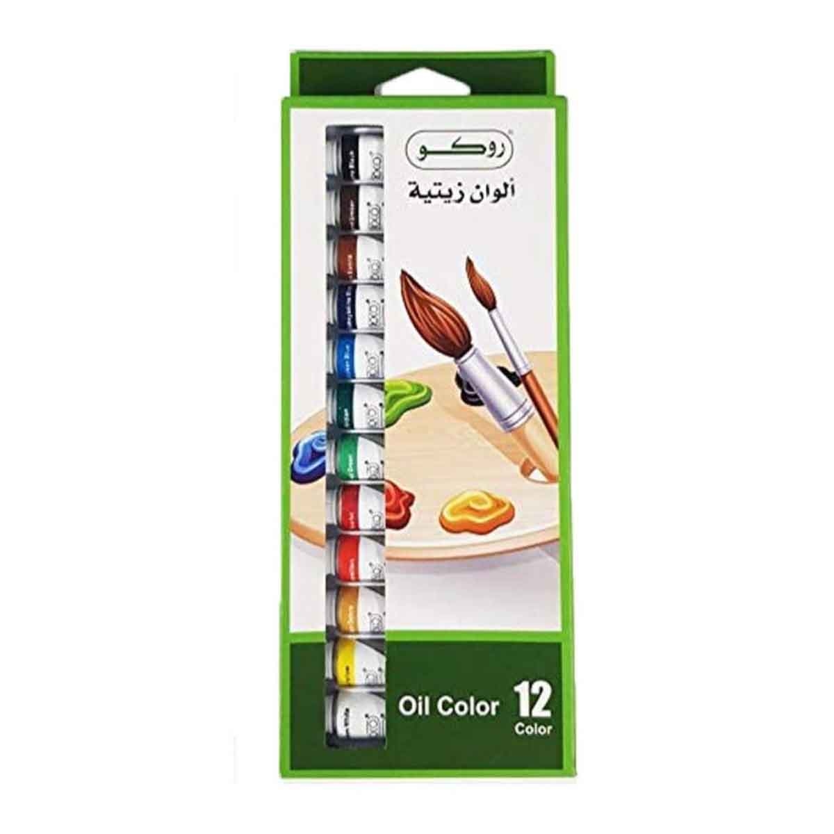 Roco 12-Piece Assorted Oil Color Paint Set