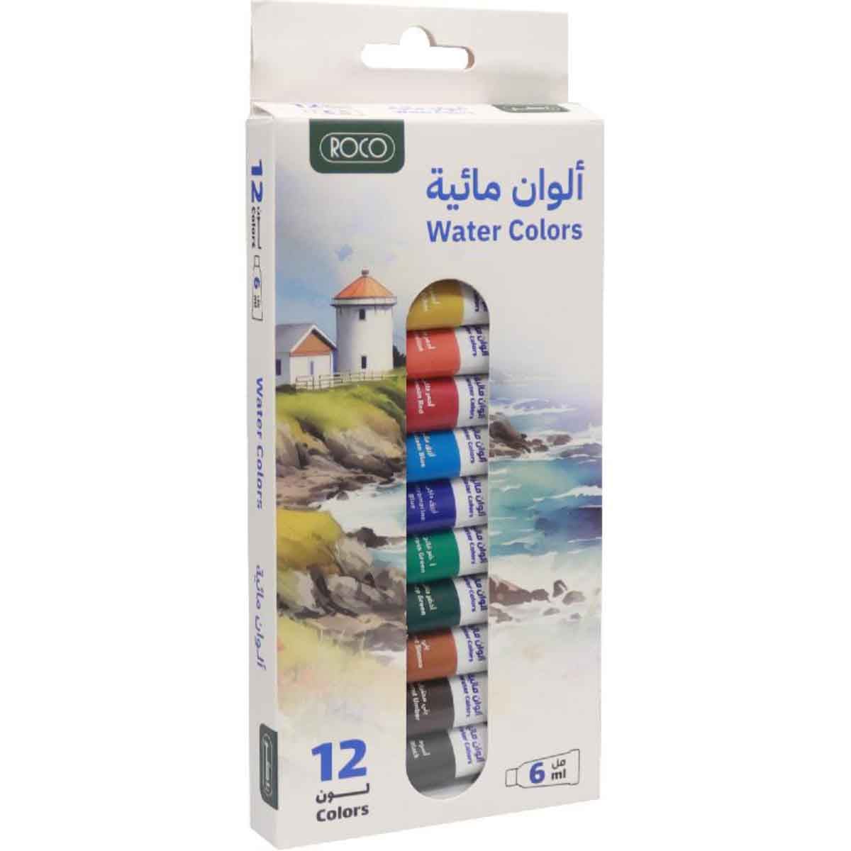 Roco 12-Piece 6ml Assorted Watercolor Paint Set