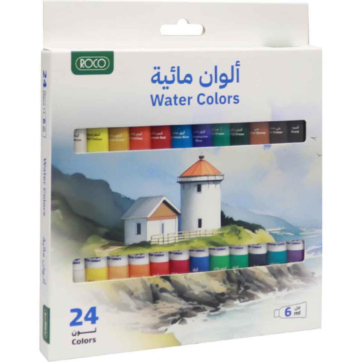 Roco 24-Piece Assorted Watercolor Paint Set
