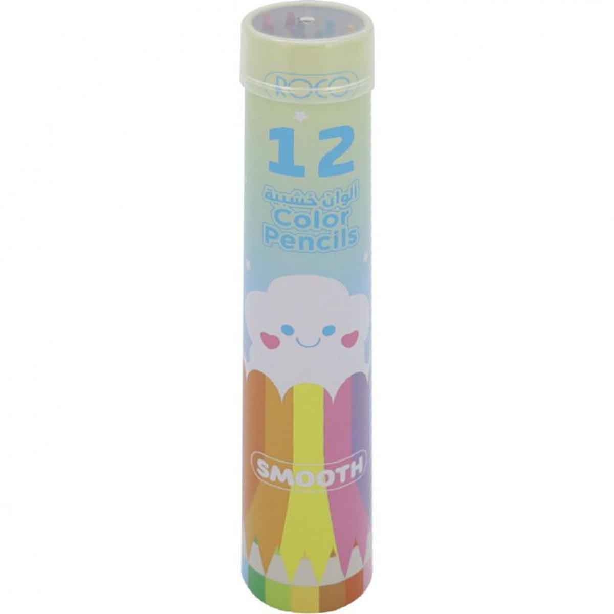 Roco 12-Piece Pastel Assorted Color Pencil Set