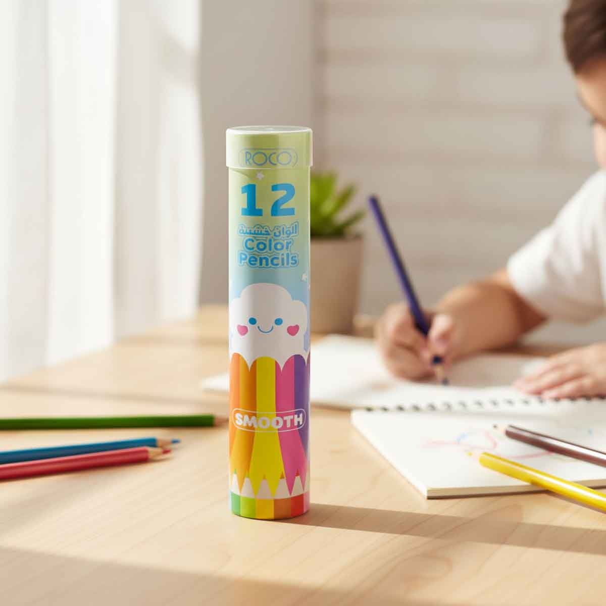 Roco 12-Piece Pastel Assorted Color Pencil Set