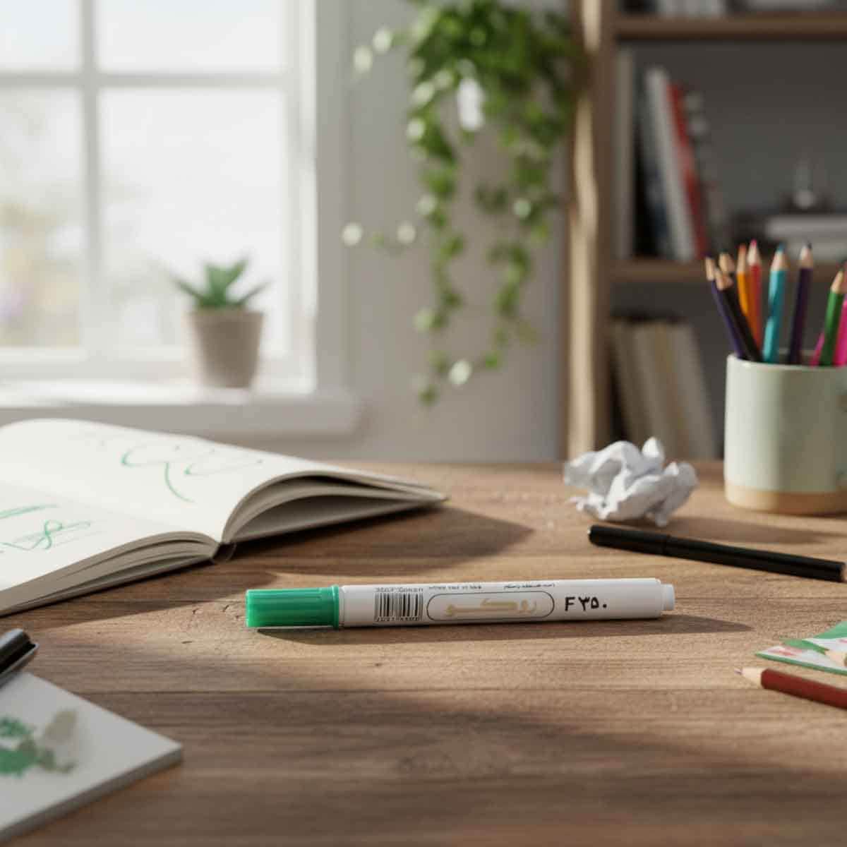 Roco Green 1-4mm Chisel Tip Permanent Marker