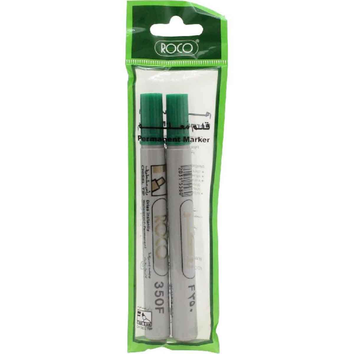 Roco Green 1-4mm Chisel Tip Permanent Marker