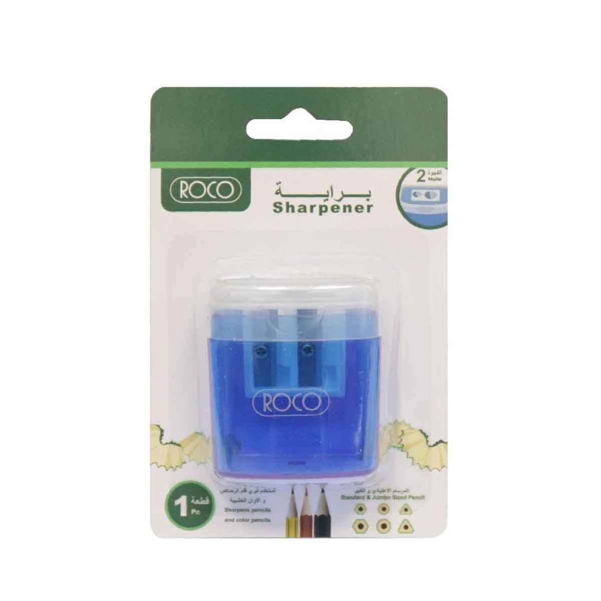 Roco 2-Hole Blue Pocket Sharpener