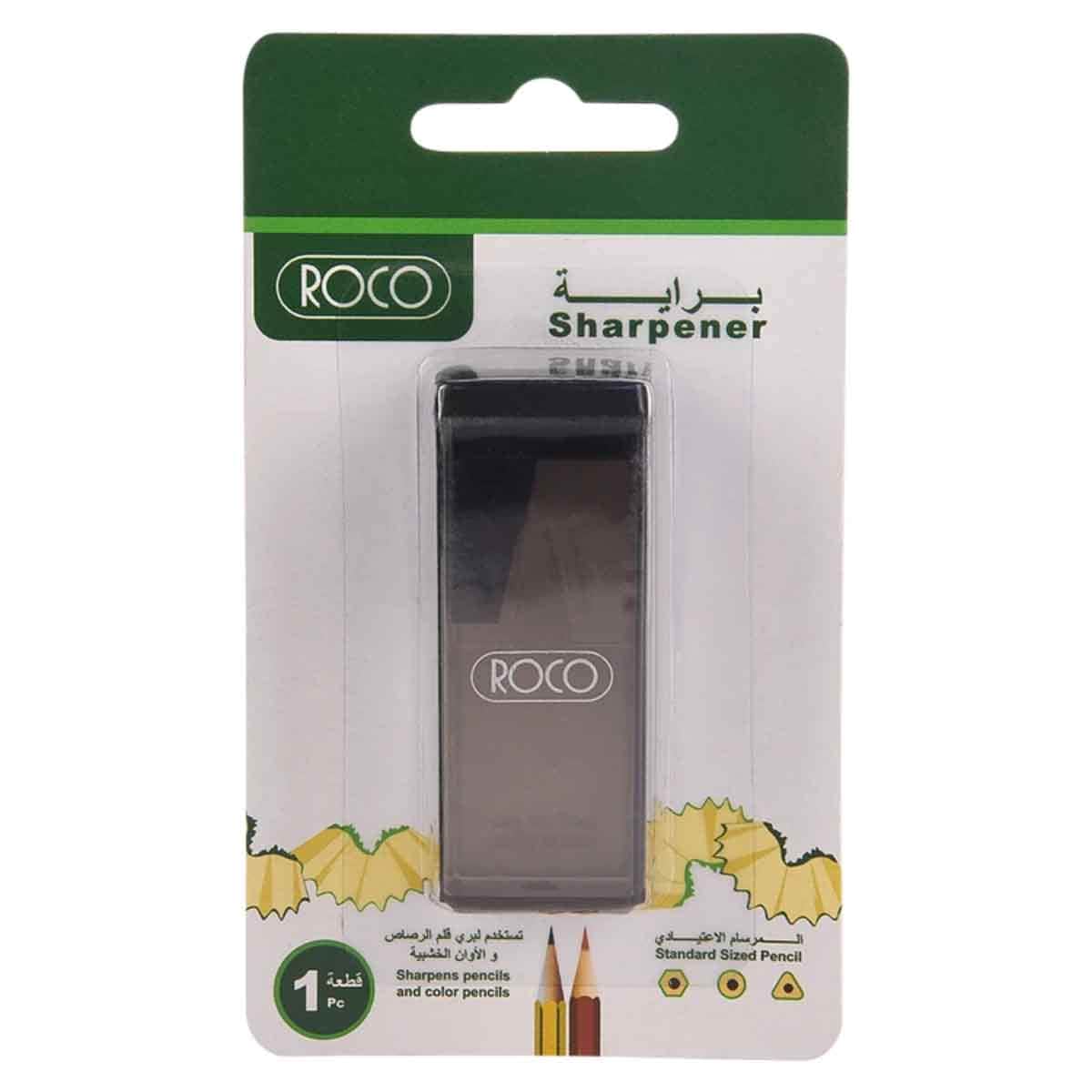 Roco Black Single Hole Pocket Sharpener