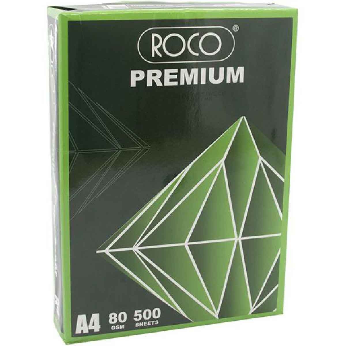 Roco White 500-Sheets A4 80 GSM Plain Premium Copy Paper