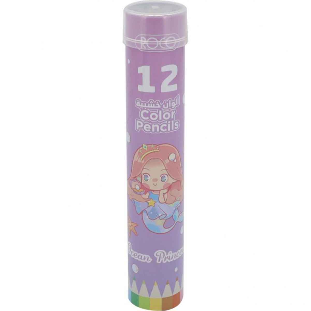 Roco 12-Piece Princess Assorted Color Pencil Set