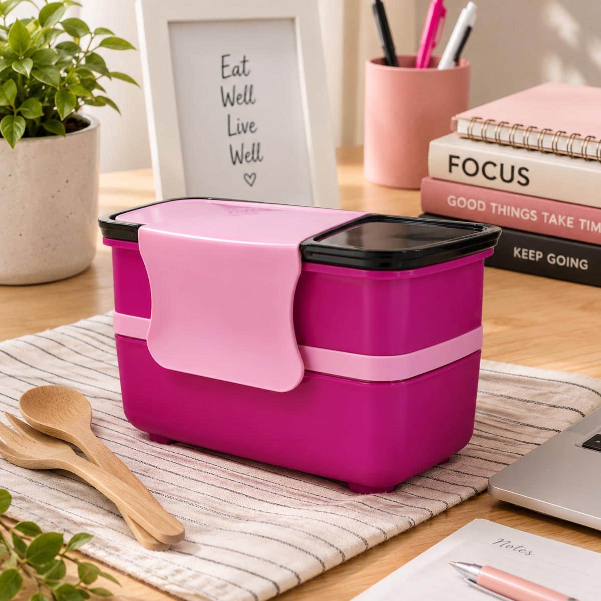 Roco Purple Double-Decker Lunch Box