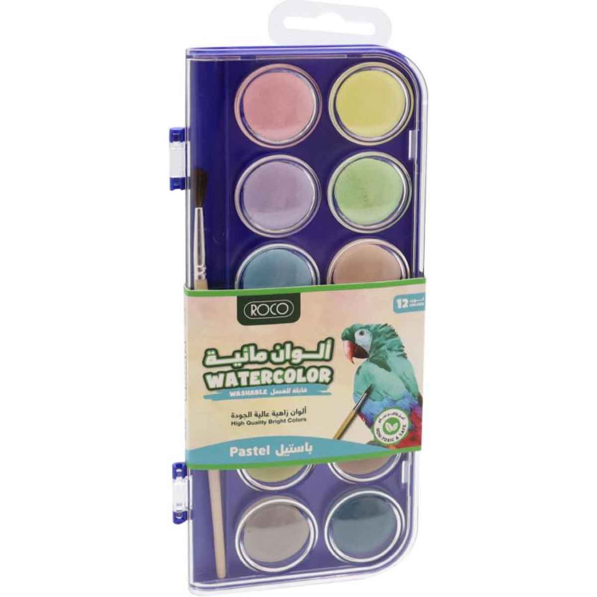 Roco 12-Piece Pastel Cake Box Assorted Watercolor Set