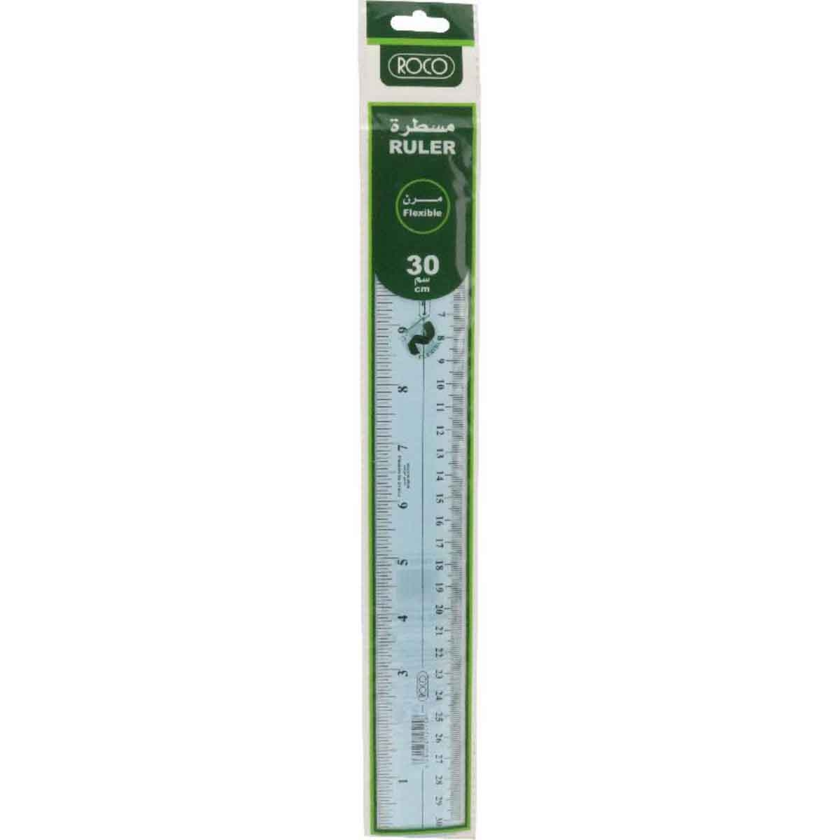 Roco Blue 12" Plastic Ruler