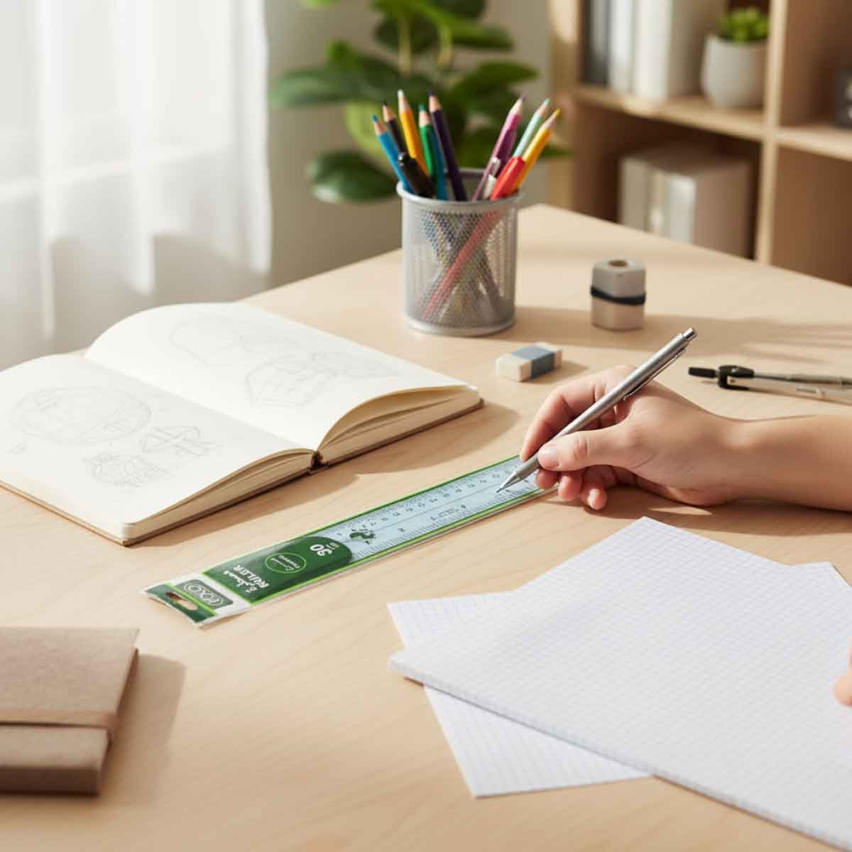 Roco Blue 12" Plastic Ruler