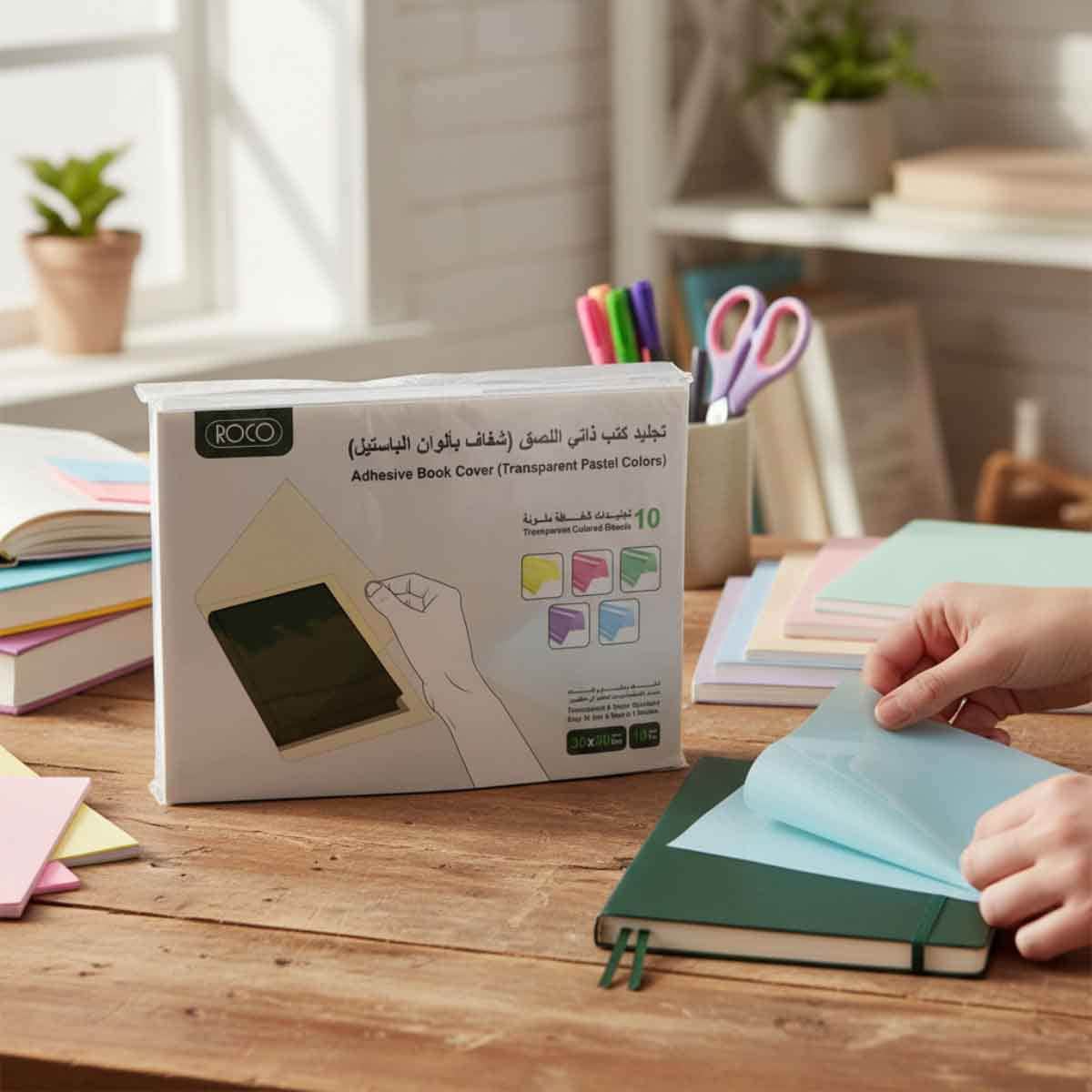 Roco Pastel 14.17" x 19.68" Plain Assorted Sheet Book Cover
