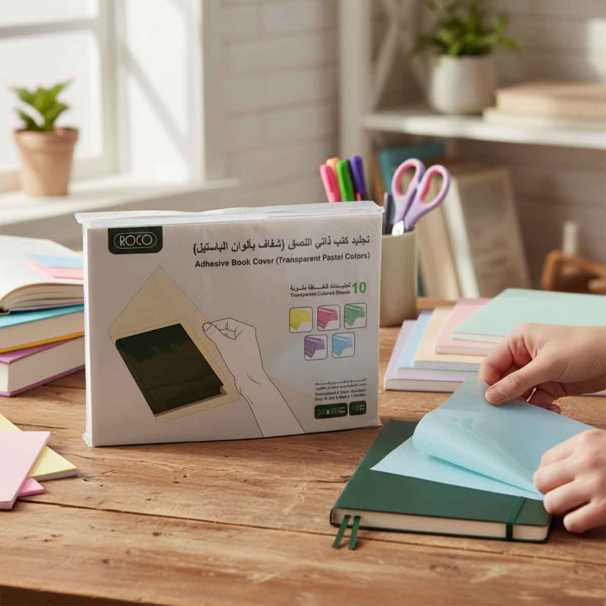 Roco Pastel 14.17" x 19.68" Plain Assorted Sheet Book Cover