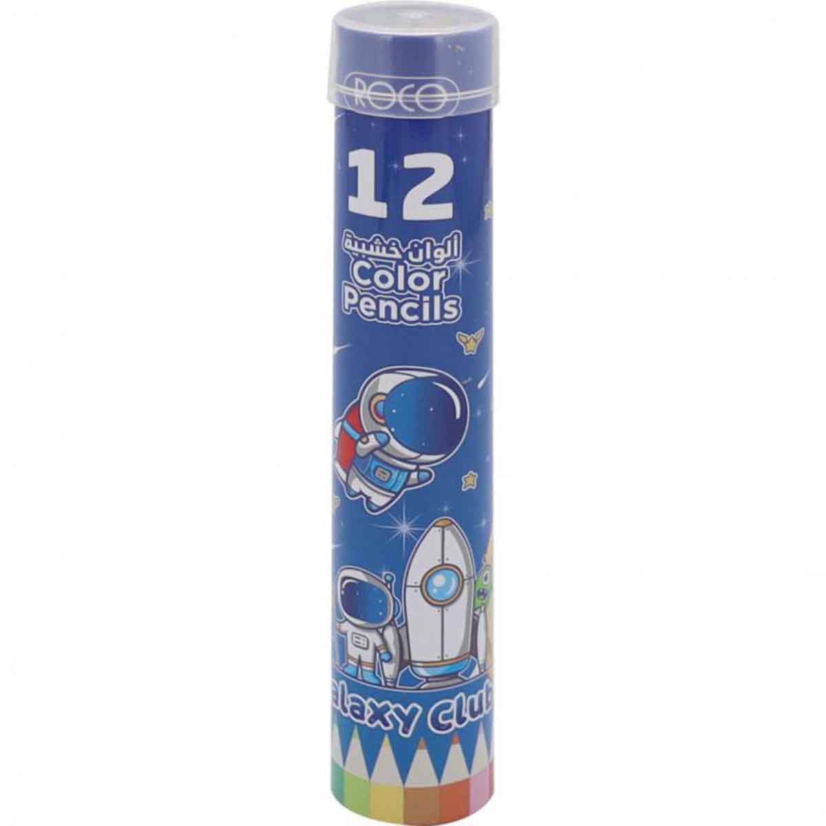 Roco 12-Piece Space Journey Assorted Color Pencil Set