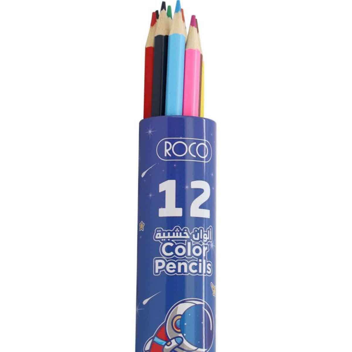 Roco 12-Piece Space Journey Assorted Color Pencil Set