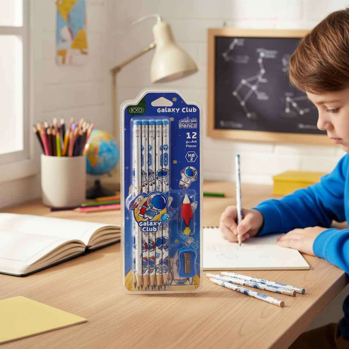 Roco 12-Piece Space Journey Assorted Stationery Set