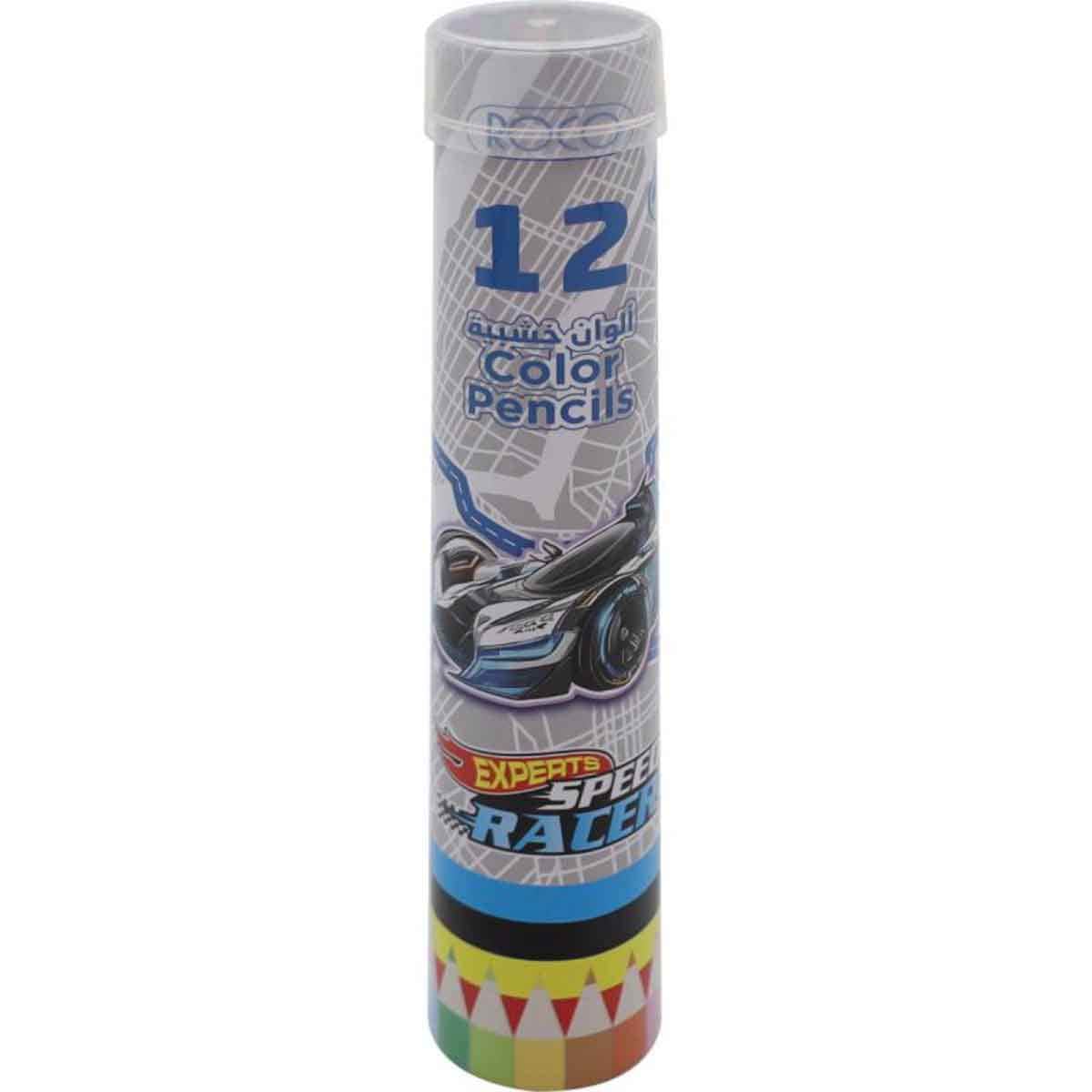 Roco 12-Piece Speed Racer Assorted Color Pencil Set