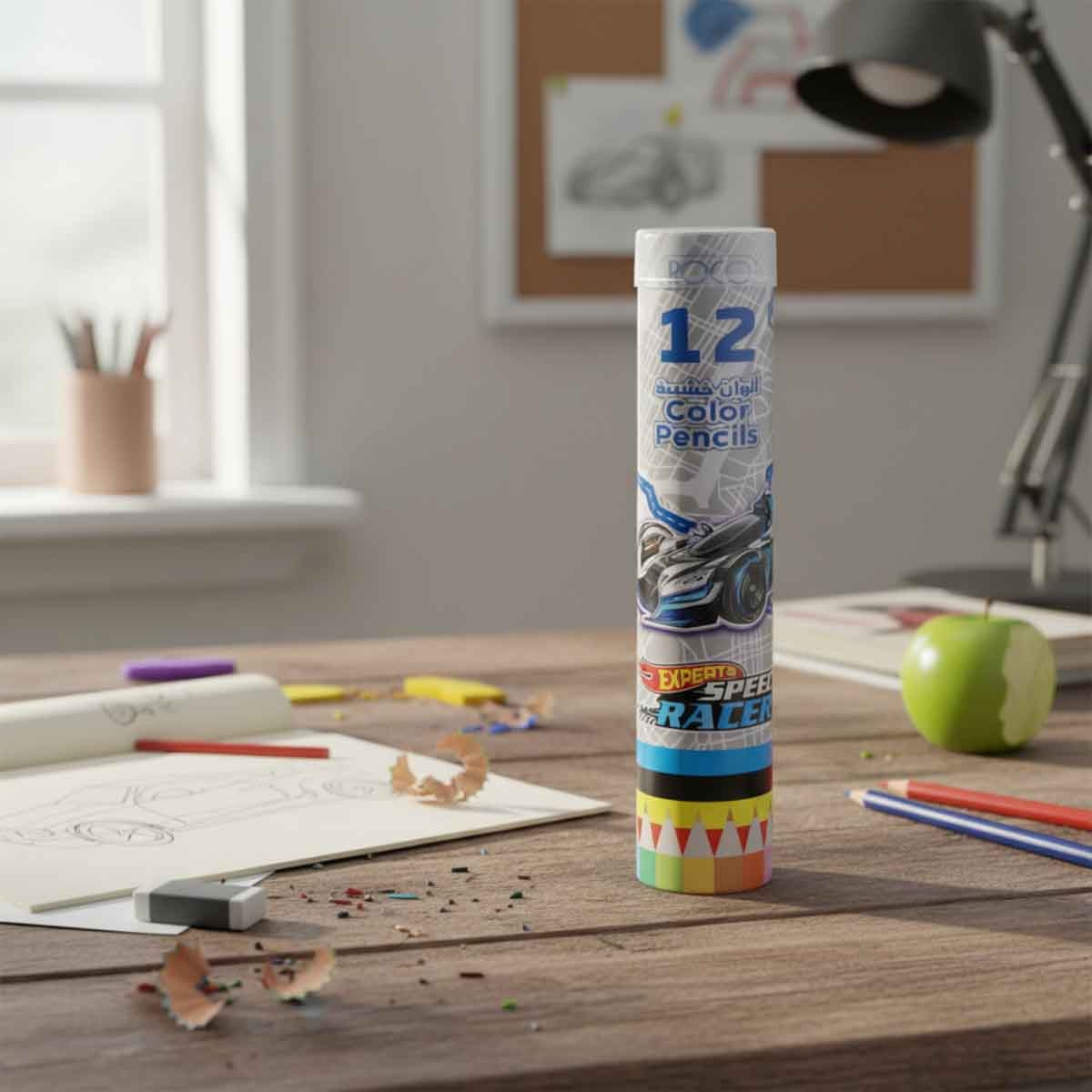 Roco 12-Piece Speed Racer Assorted Color Pencil Set