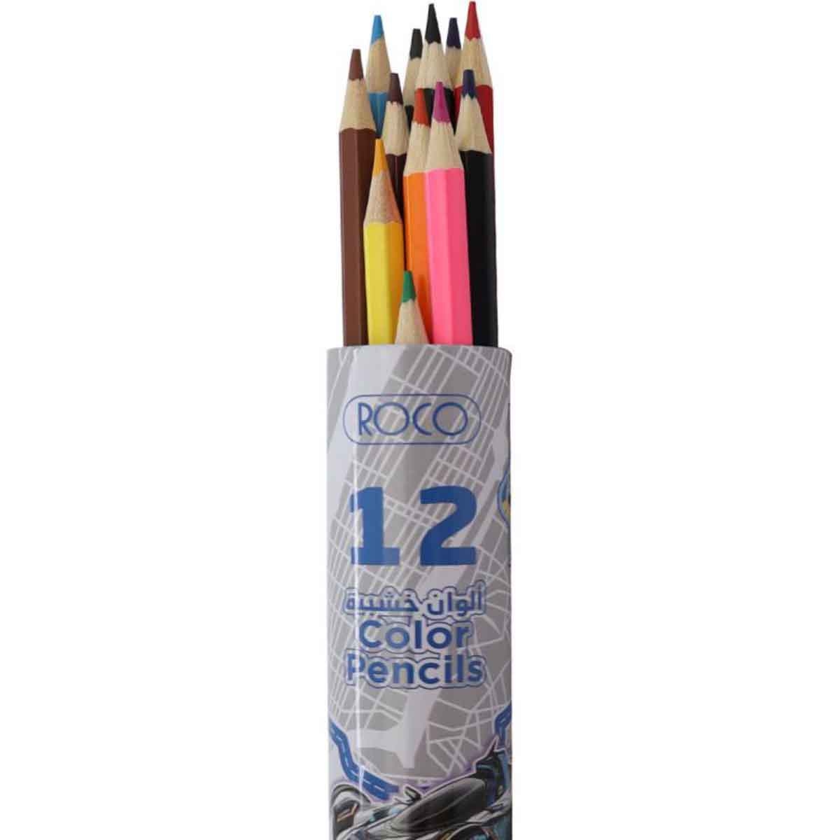 Roco 12-Piece Speed Racer Assorted Color Pencil Set