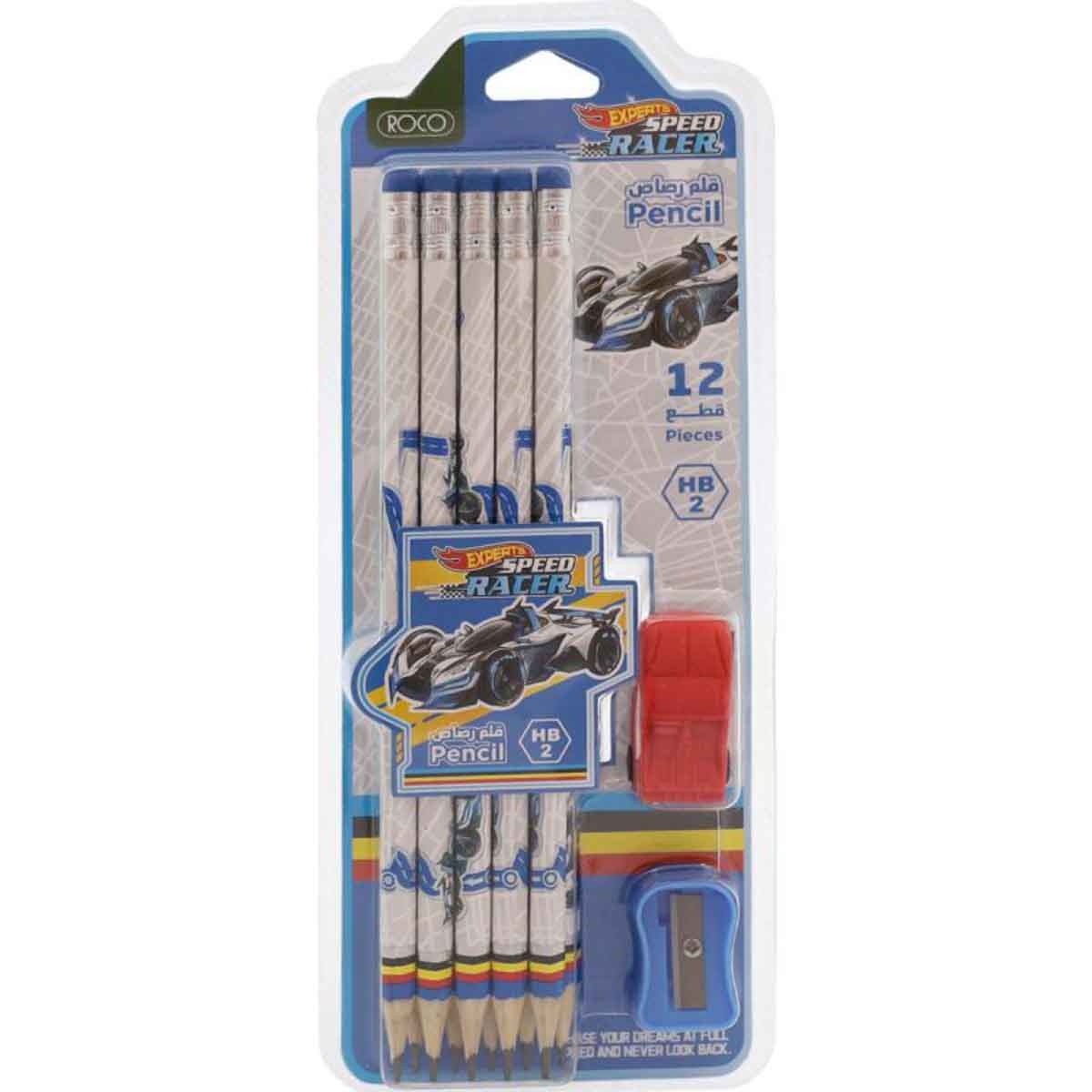 Roco 12-Piece Speed Racer Assorted Stationery Set