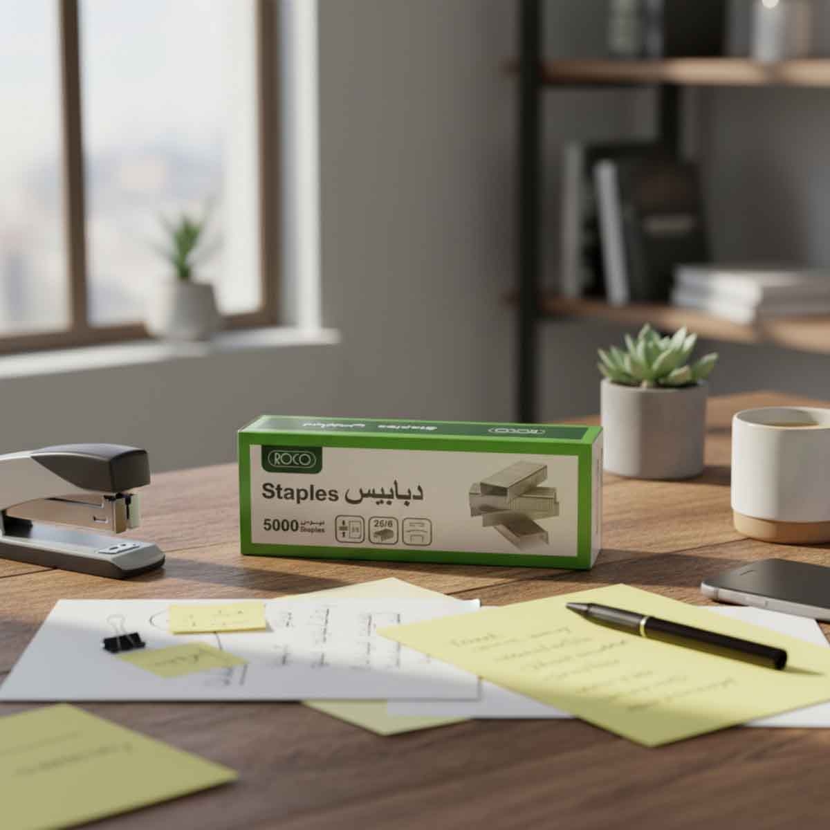 Roco 26/6 Staple Size Full Strip Standard Staples