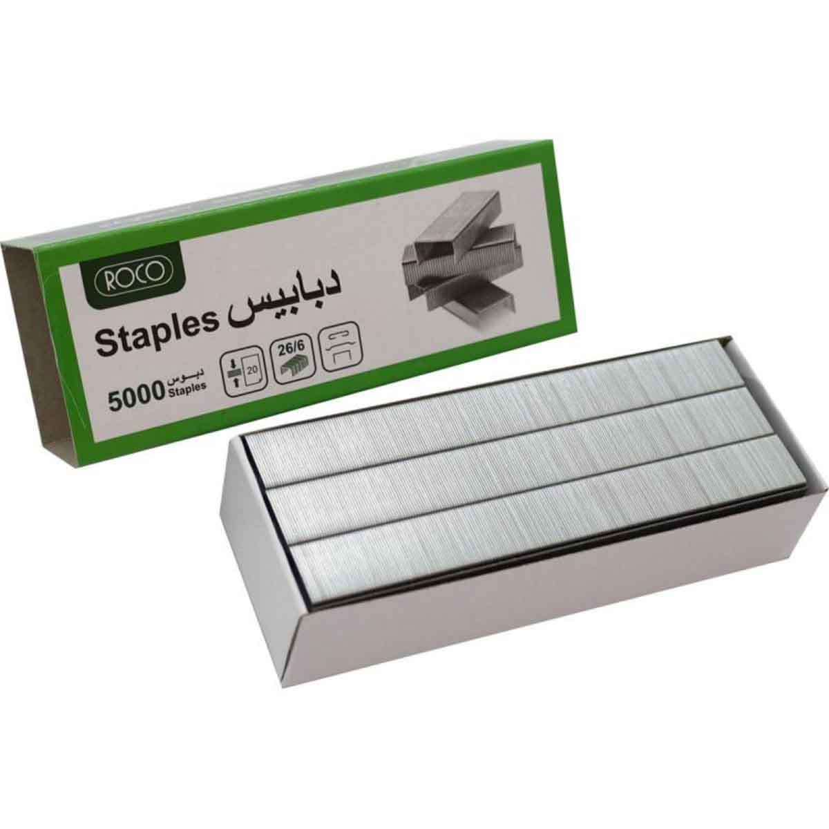 Roco 26/6 Staple Size Full Strip Standard Staples