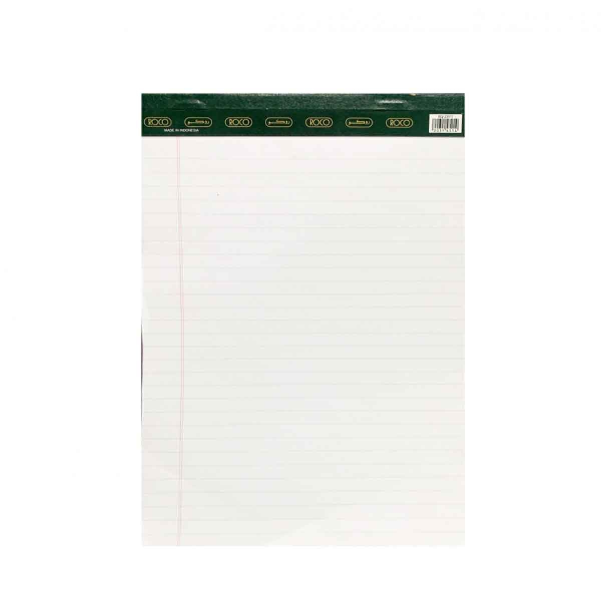 Roco White 40-Sheets A4 Lined Standard Writing Pad