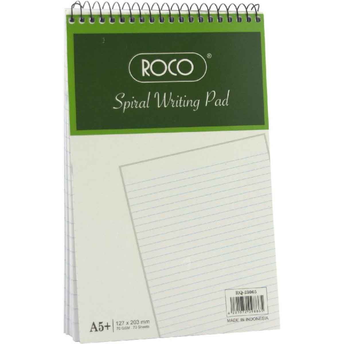 Roco White 70-Sheets A5 Lined Standard Writing Pad