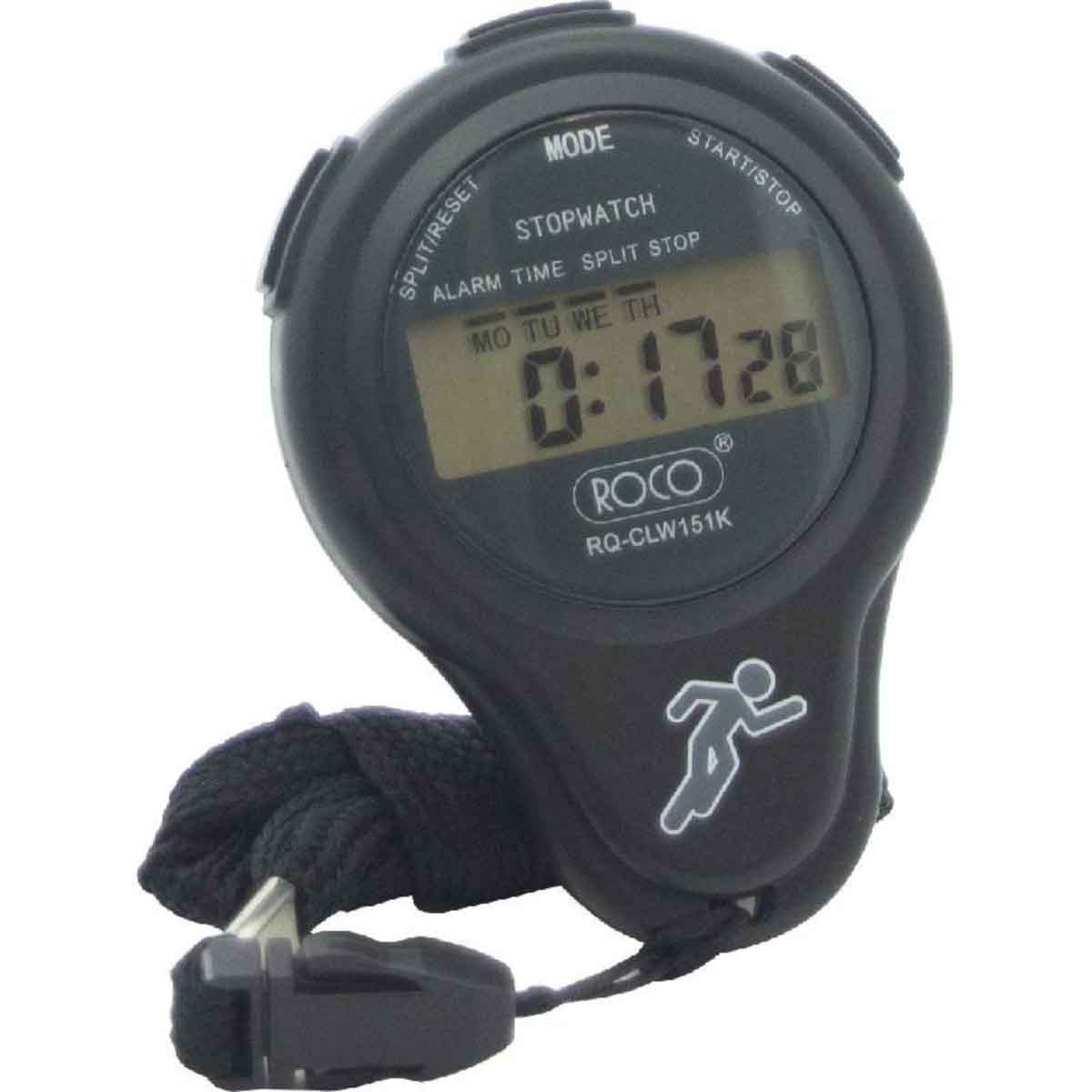 روكو ساعة توقيت رقمية سوداء