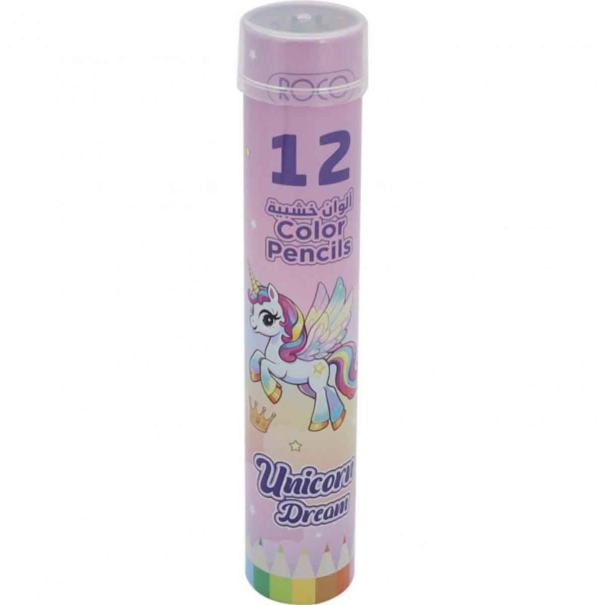 Roco 12-Piece Unicorn Assorted Color Pencil Set